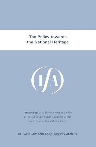 Stock image for Tax Policy Towards the National Heritage for sale by PBShop.store US