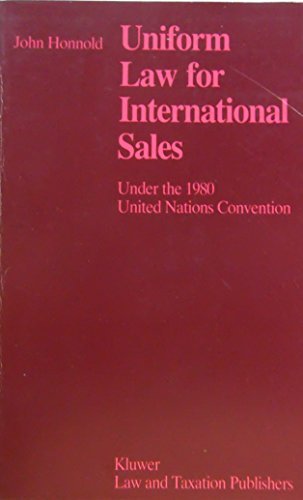 9789065443472: Uniform law for international sales under the 1980 United Nations convention