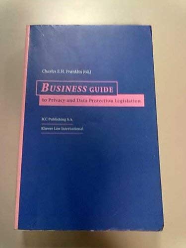 Beispielbild fr Business Guide to Privacy and Data Protection Legislation zum Verkauf von Anybook.com