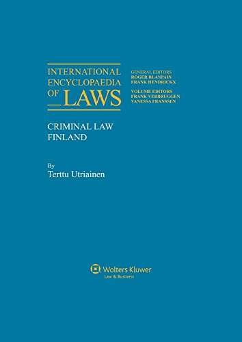 International Encyclopaedia of Laws: Criminal Law (Supplemented Periodically) - Verbruggen, Frank; Fijnaut, Cyrille J.C.F.