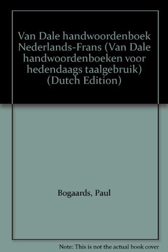 Stock image for Van Dale handwoordenboeken voor hedendaags taalgebruik Van Dale handwoordenboek Frans-Nederlands for sale by Ammareal