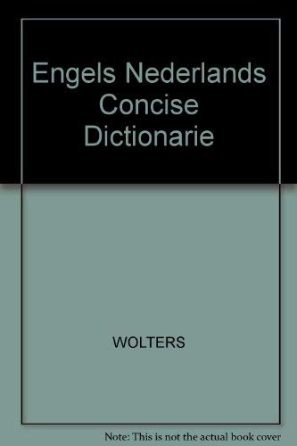 Stock image for Engels Nederlands Concise Dictionarie for sale by AwesomeBooks