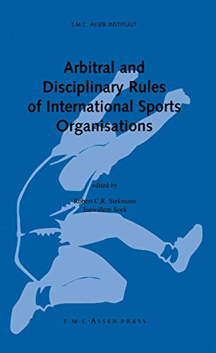 Beispielbild fr Arbitral and Disciplinary Rules of International Sports Organisations zum Verkauf von Anybook.com