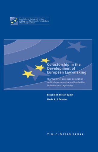 Beispielbild fr Co-actorship in the Development of European Law-Making: The Quality of European Legislation and its Implementation and Application in the National Legal Order. zum Verkauf von Kloof Booksellers & Scientia Verlag