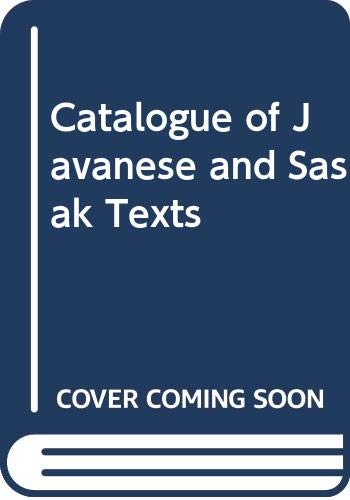 9789067181433: Catalogue of Javanese and Sasak Texts