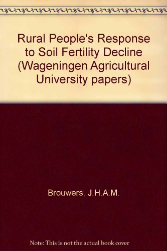 Beispielbild fr Rural People's Response to Soil Fertility Decline zum Verkauf von PsychoBabel & Skoob Books