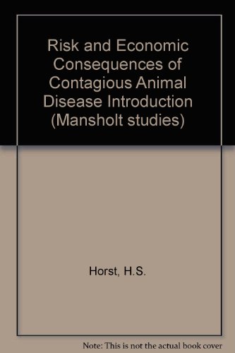 Stock image for Risk and Economic Consequences of Contagious Animal Disease Introduction for sale by Plum Books