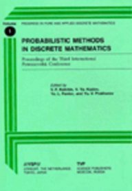 Stock image for Probabilistic Methods in Discrete Mathematics: Proceedings of the Third International Petrozavodsk Conference (Progress in Pure and Applied Discrete Mathematics) for sale by Basi6 International