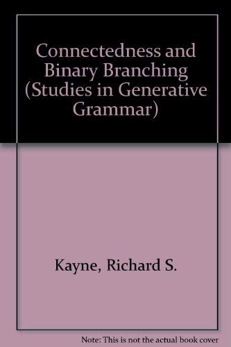 Stock image for Connectedness and Binary Branching (Studies in Generative Grammar) for sale by HPB-Red