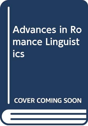 Beispielbild fr Advances in Romance Linguistics zum Verkauf von Anybook.com