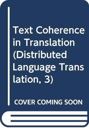 9789067653619: Text Coherence in Translation