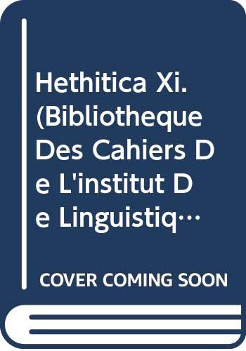 Stock image for Hethitica XI for sale by ISD LLC