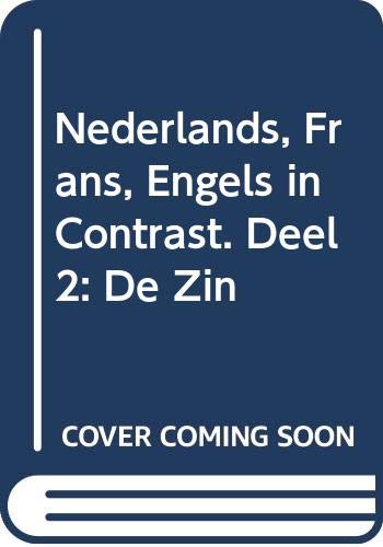 Stock image for Nederlands, Frans, Engels in contrast. Deel 2: de zin [Soft Cover ] for sale by booksXpress