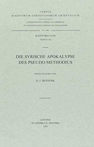 Beispielbild fr Syrische Apokalypse des Pseudo-Methodius zum Verkauf von ISD LLC