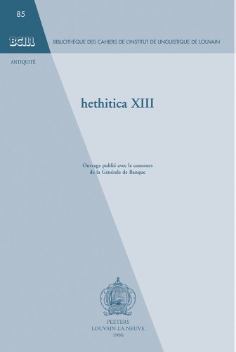 Beispielbild fr Hethitica XIII zum Verkauf von ISD LLC