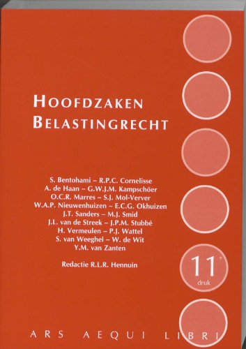 Beispielbild fr Hoofdzaken belastingrecht. 11e druk. zum Verkauf von Kloof Booksellers & Scientia Verlag