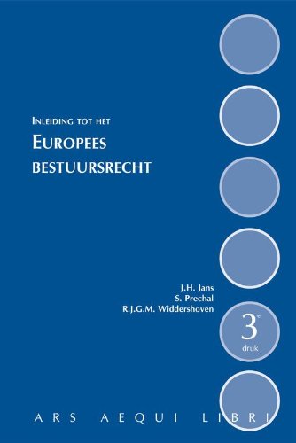 Beispielbild fr Inleiding tot het Europees bestuursrecht. zum Verkauf von Kloof Booksellers & Scientia Verlag