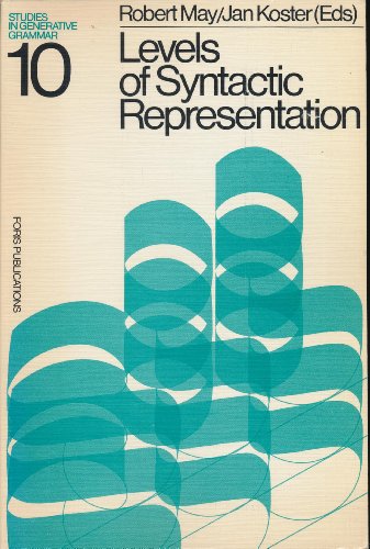 9789070176303: Levels of Syntactic Representation: Vol 10: Studies in Generative Grammar, Vol 10