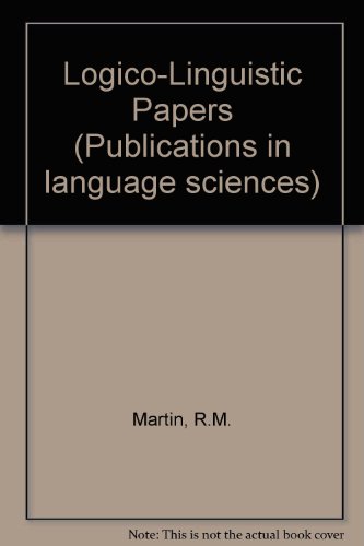 9789070176310: Logico-Linguistic Papers
