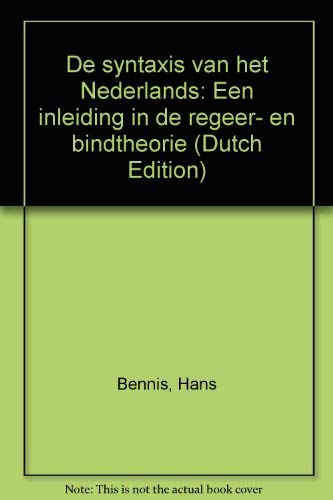 9789070176648: De syntaxis van het Nederlands: Een inleiding in de regeer- en bindtheorie (Dutch Edition)