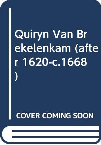 9789070288822: Quiryn Van Brekelenkam (after 1620-c.1668)