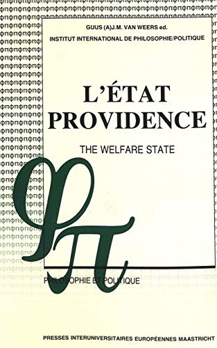 Stock image for L'etat-providence / The Welfare State: Un Debat Philosophique / A Philosophical Debate for sale by Revaluation Books