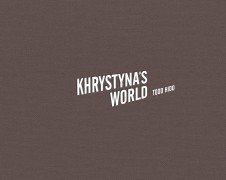 Beispielbild fr khrystyna's world zum Verkauf von Daedalus Books