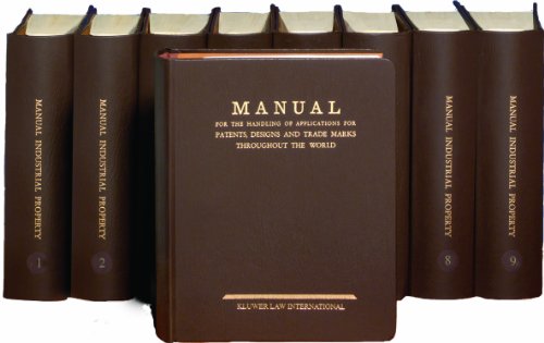 9789071888014: Manual for the Handling of Applications for Patents, Designs and Trademarks Throughout the World