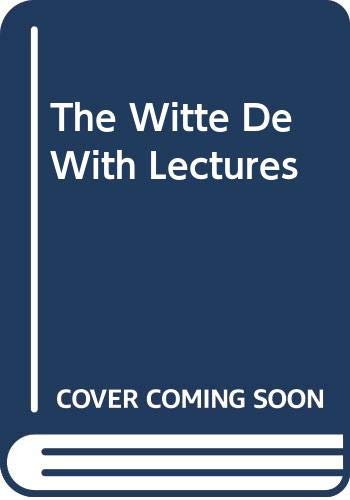 Imagen de archivo de Witte De With : The Lectures 1990 a la venta por ANARTIST