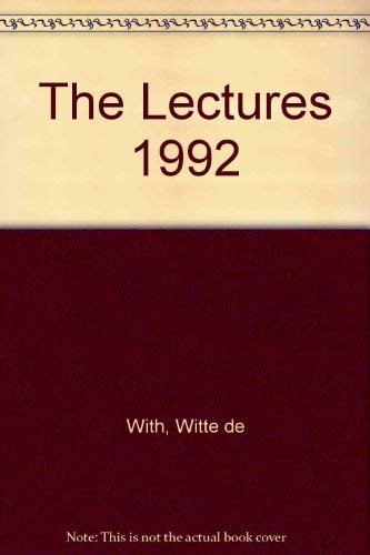 Beispielbild fr The Lectures 1992 zum Verkauf von Phatpocket Limited