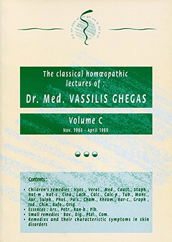 9789074077187: Classical Homeopathic Lectures - Volume C