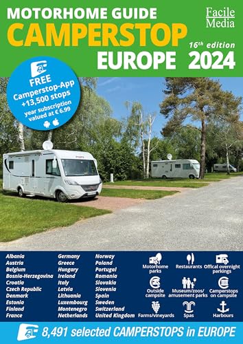 Beispielbild fr Motorhome guide Camperstop Europe 2024 30 countries GPS zum Verkauf von PBShop.store US