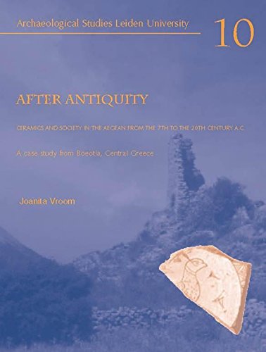 After Antiquity. Ceramics and Society in the Aegean from the 7th to 20th Century A.C.: A Case Study from Boeotia, Central Greece - Vroom, Joanita