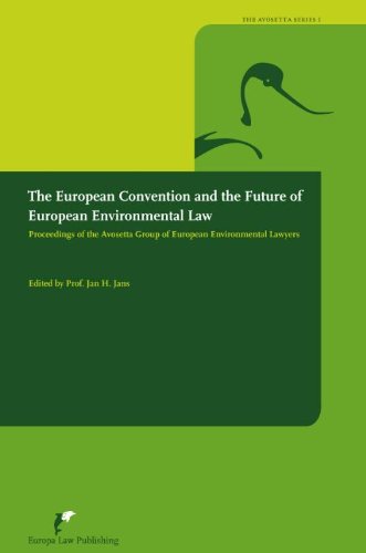 Beispielbild fr The European Convention and the Future of European Environmental Law zum Verkauf von Anybook.com