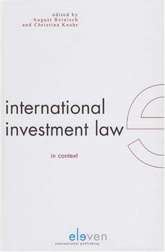 Beispielbild fr International Investment Law in Context zum Verkauf von Wonder Book