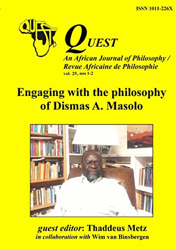 Stock image for Quest 25: Engaging with the philosophy of Dismas A. Masolo for sale by Lucky's Textbooks