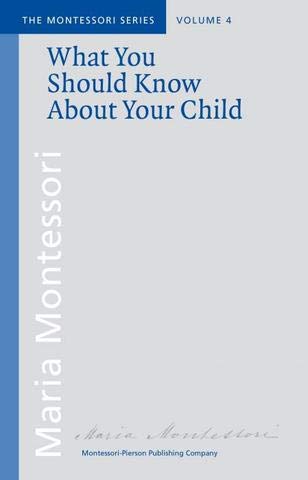 Imagen de archivo de What You Should Know About Your Child a la venta por ThriftBooks-Dallas