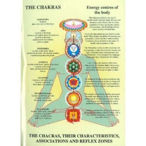 9789079887323: Chakras -- Laminated Folded A4: Their Characteristics, Associations & Reflexzones