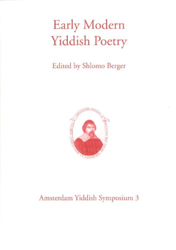 Beispielbild fr Early Modern Yiddish Poetry. zum Verkauf von N. Fagin Books