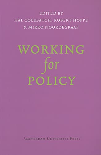 Stock image for Working for Policy for sale by Revaluation Books