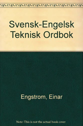 Beispielbild fr Svensk-engelsk teknisk ordbok zum Verkauf von Ammareal