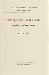 Beispielbild fr Shakespearean Plant Names : Identifications and Interpretations zum Verkauf von Better World Books