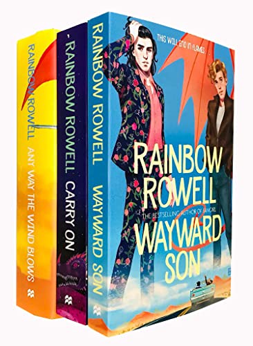 Stock image for Simon Snow Series 3 Books Collection Set By Rainbow Rowell (Carry On, Wayward Son, Any Way the Wind Blows) for sale by GF Books, Inc.