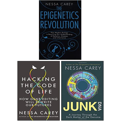 Stock image for Nessa Carey 3 Books Collection Set (Hacking the Code of Life, The Epigenetics Revolution, Junk DNA) for sale by GF Books, Inc.