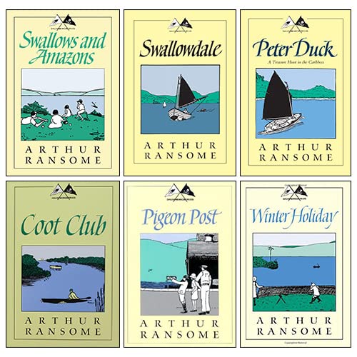 Stock image for Swallows and Amazons Series (1-6) Collection 6 Books Set By Arthur Ransome (Swallows And Amazons, Swallowdale, Peter Duck, Winter Holiday, Coot Club, Pigeon Post) for sale by GF Books, Inc.