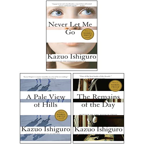 Imagen de archivo de Kazuo Ishiguro 3 Books Collection Set (Never Let Me Go, The Remains of the Day, A Pale View of Hills) a la venta por Wizard Books