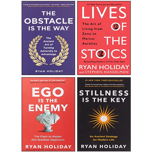 Stock image for Lives of the Stoics [Hardcover], Obstacle Is The Way, Ego is the Enemy, Stillness is the Key 4 Books Collection Set By Ryan Holiday for sale by Book Deals