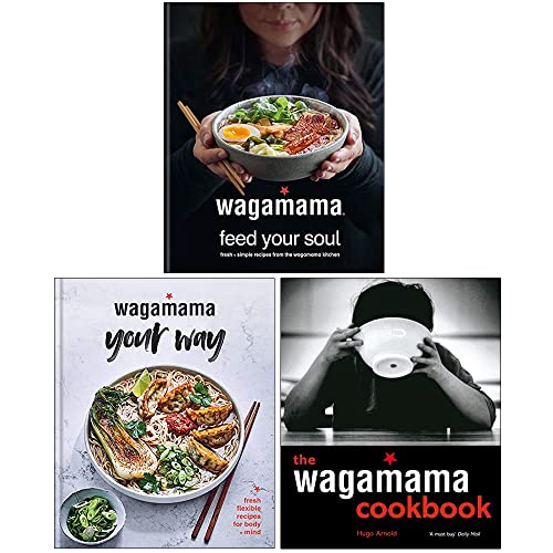 Stock image for Wagamama 3 Books Collection Set By Hugo Arnold (The Wagamama Cookbook, [Hardback]wagamama Feed Your Soul & [Hardback]Wagamama Your Way) for sale by Books Unplugged