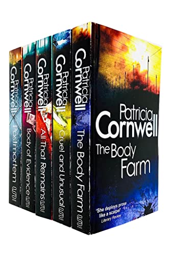 Stock image for Kay Scarpetta Series 1-5 Collection 5 Books Set By Patricia Cornwell (Postmortem, Body Of Evidence, All That Remains, Cruel and Unusual, The Body Farm) for sale by Books Unplugged