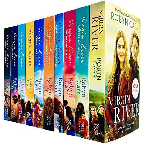 Stock image for Virgin River Series Books 1 - 10 Collection Set by Robyn Carr (Virgin River, Shelter Mountain, Whispering Rock, Second Chance Pass, Temptation Ridge & MORE!) for sale by Books Unplugged